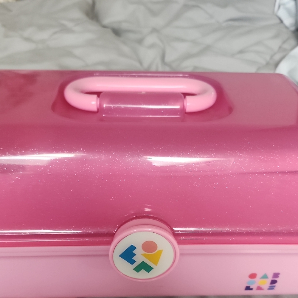 Caboodles Pink Glitter Organizer